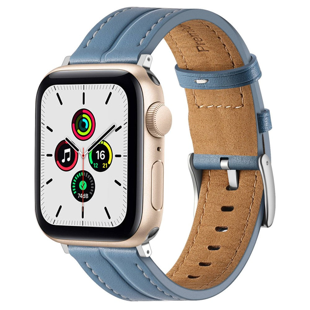 Stilren Universal Apple Ægte læder Rem - Blå#serie_2