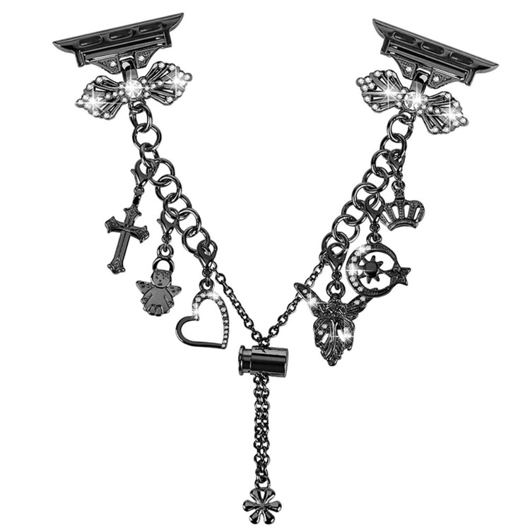 Rigtigt slidstærk Universal Apple Metal Rem - Sort#serie_1