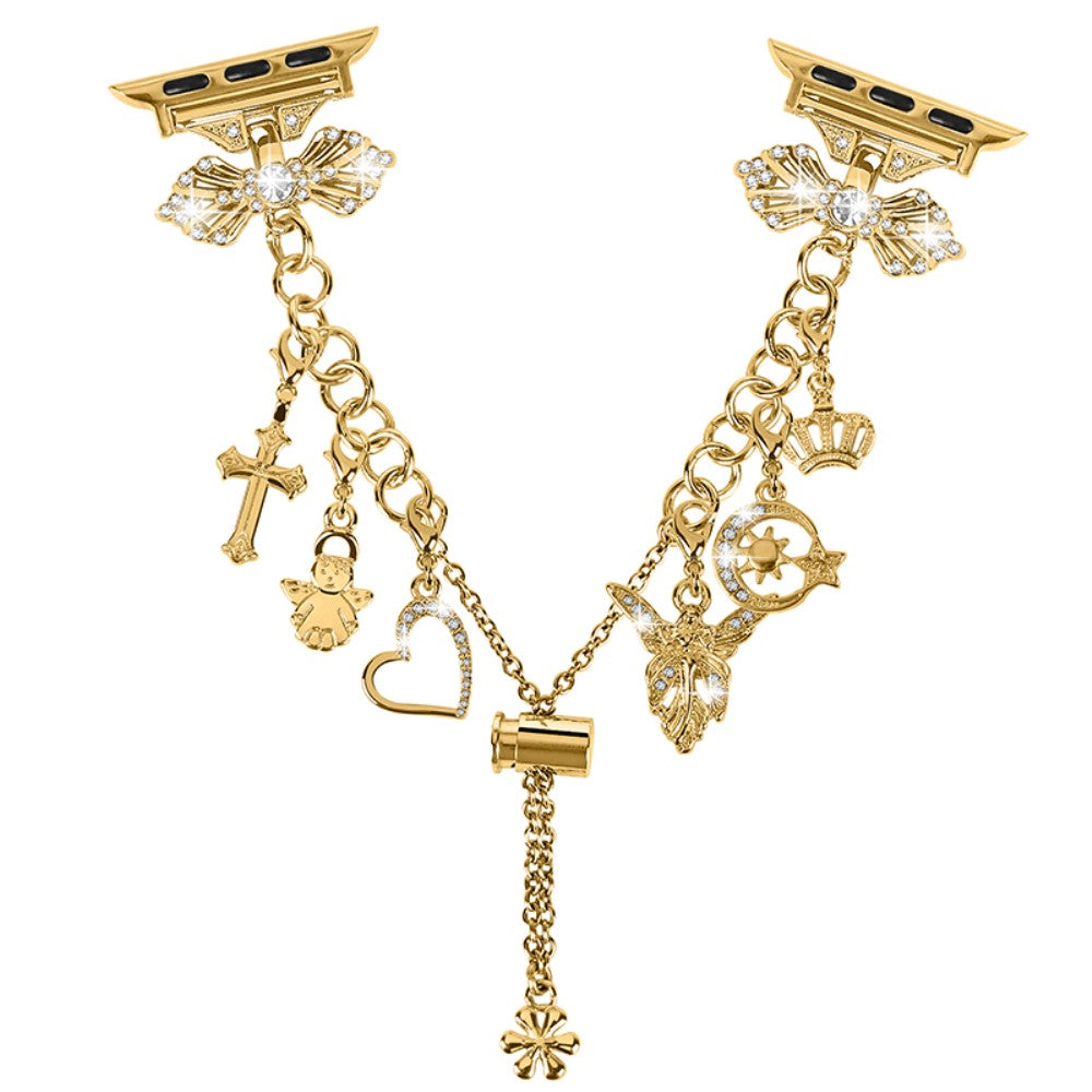 Rigtigt slidstærk Universal Apple Metal Rem - Guld#serie_2