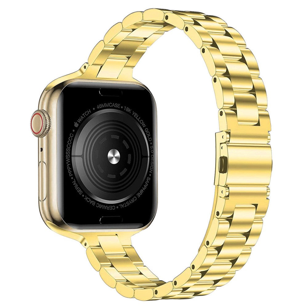 Super kønt Universal Apple Metal Rem - Guld#serie_2