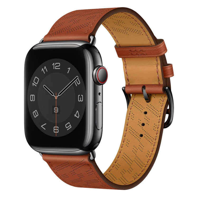 Rigtigt elegant Universal Apple Ægte læder Rem - Rød#serie_3