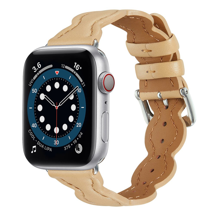 Meget nydelig Universal Apple Ægte læder Rem - Brun#serie_2