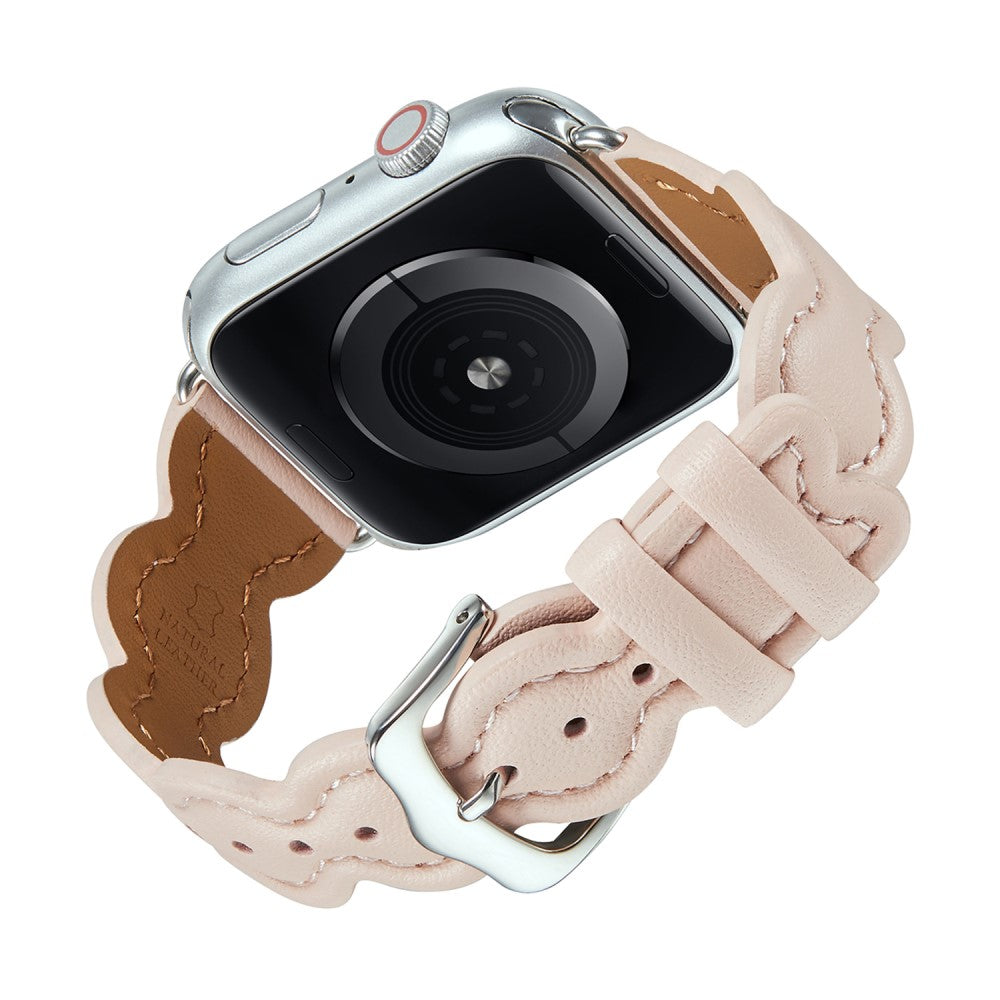 Meget nydelig Universal Apple Ægte læder Rem - Pink#serie_4