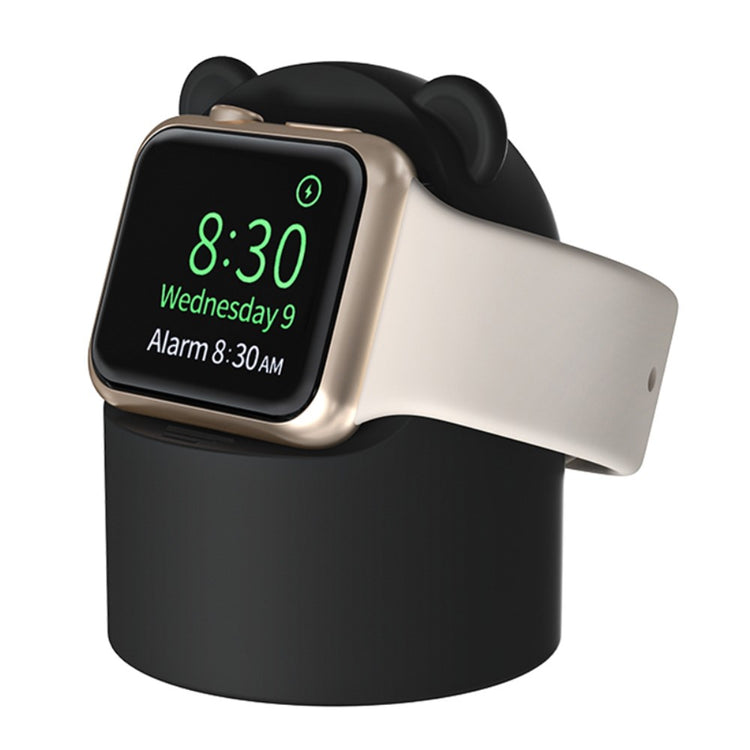 Universal Apple Smartwatch Silikone Holder - Sort#serie_1