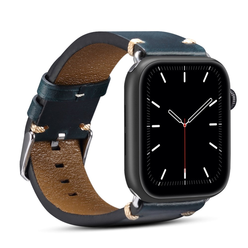 Mega flot Universal Apple Ægte læder Rem - Blå#serie_2