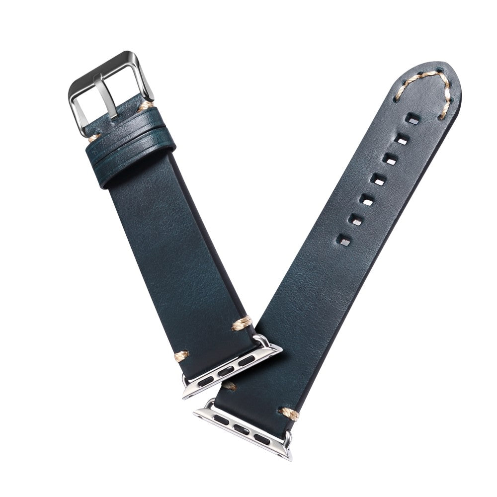 Mega flot Universal Apple Ægte læder Rem - Blå#serie_2