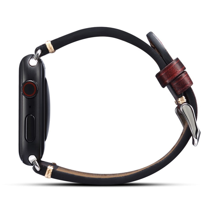 Mega flot Universal Apple Ægte læder Rem - Rød#serie_3