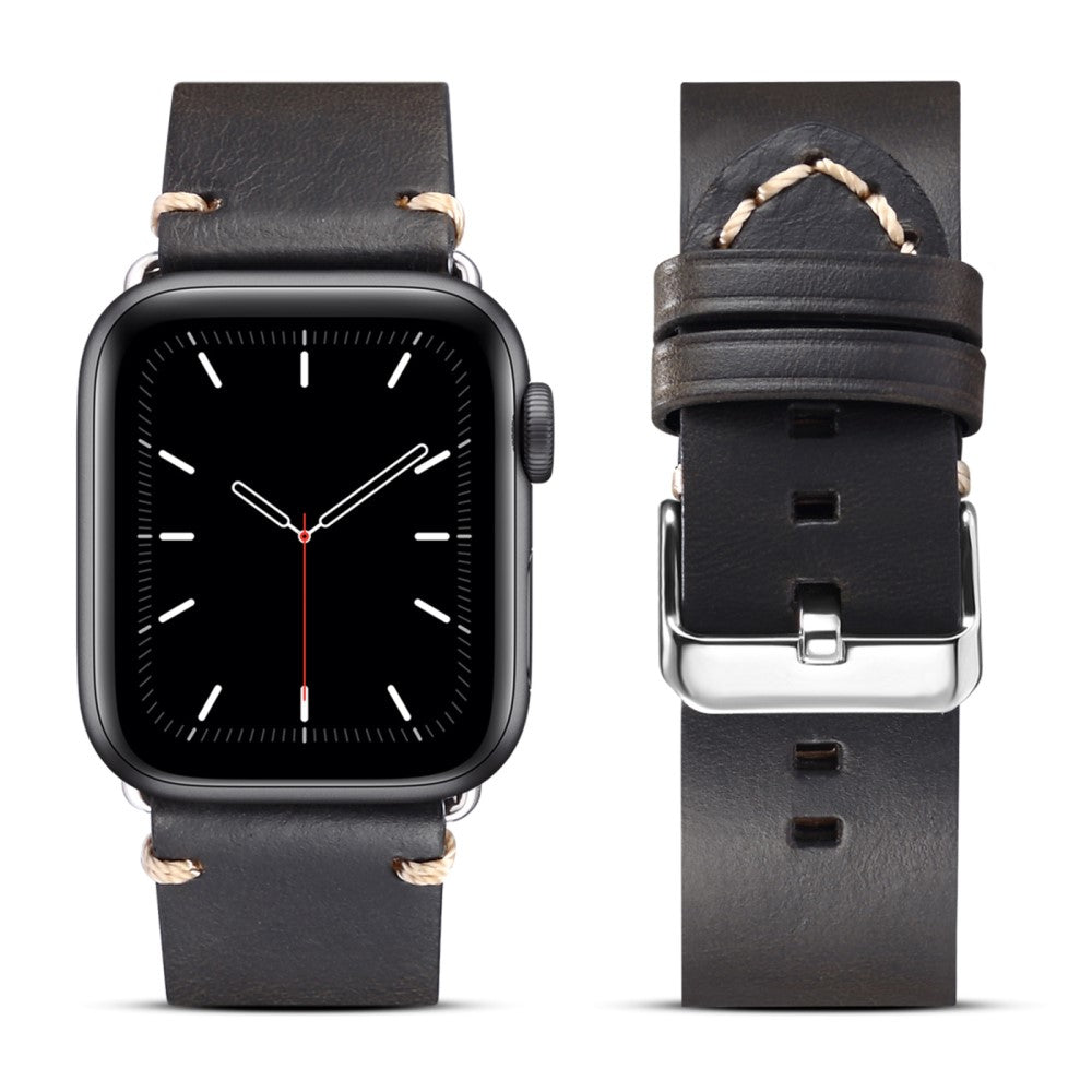 Mega flot Universal Apple Ægte læder Rem - Sort#serie_4