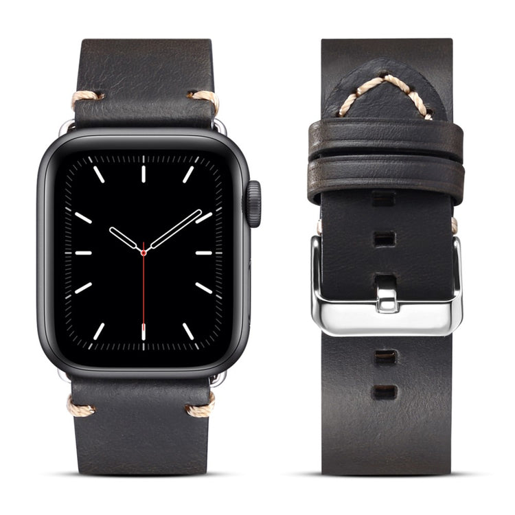 Mega flot Universal Apple Ægte læder Rem - Sort#serie_4