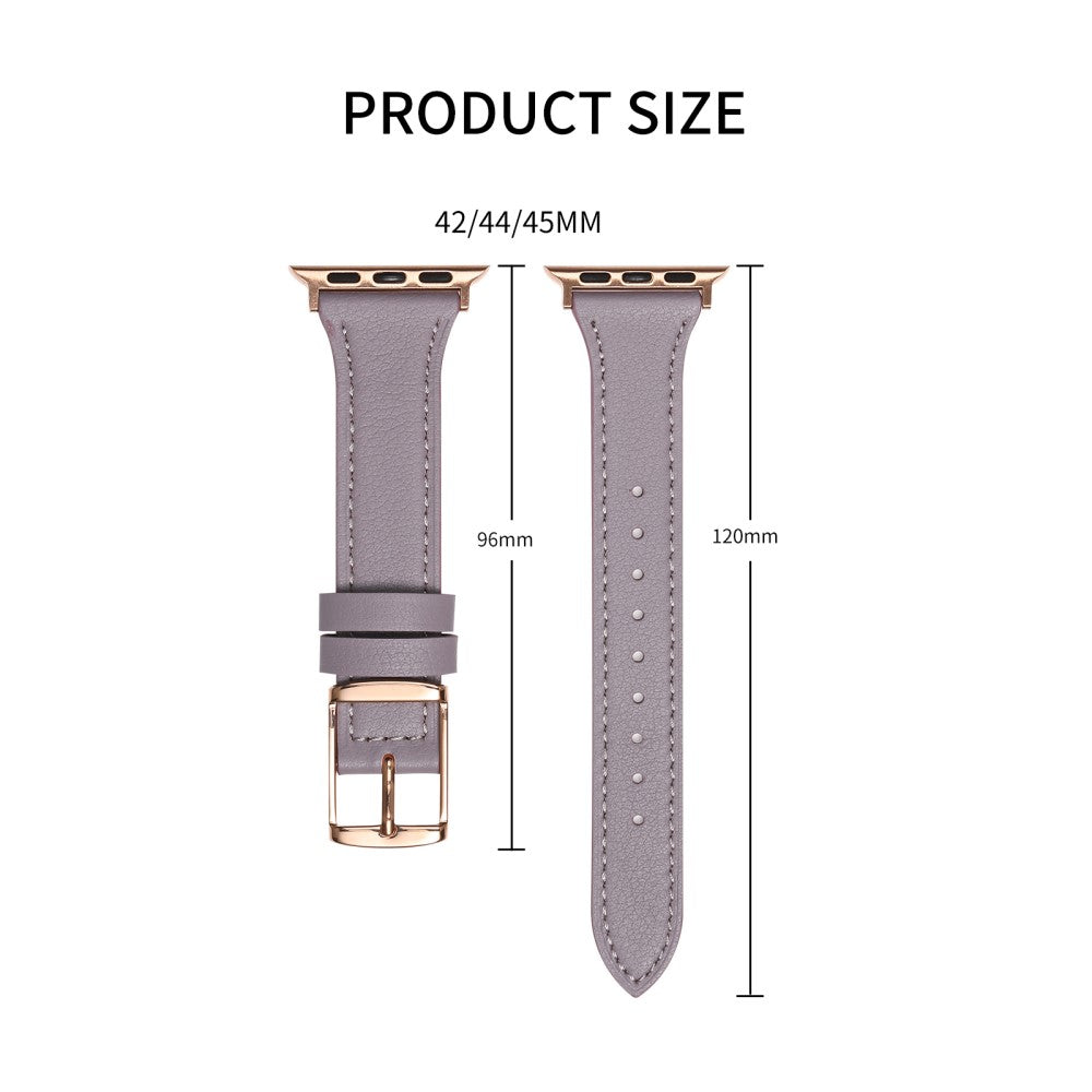 Vildt smuk Universal Apple Ægte læder Rem - Sølv#serie_4