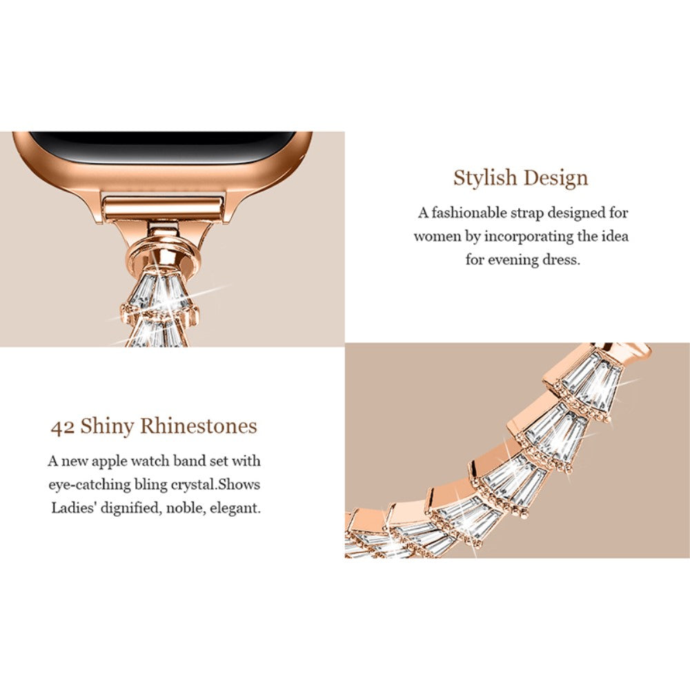 Helt vildt godt Universal Apple Metal og Rhinsten Rem - Pink#serie_1