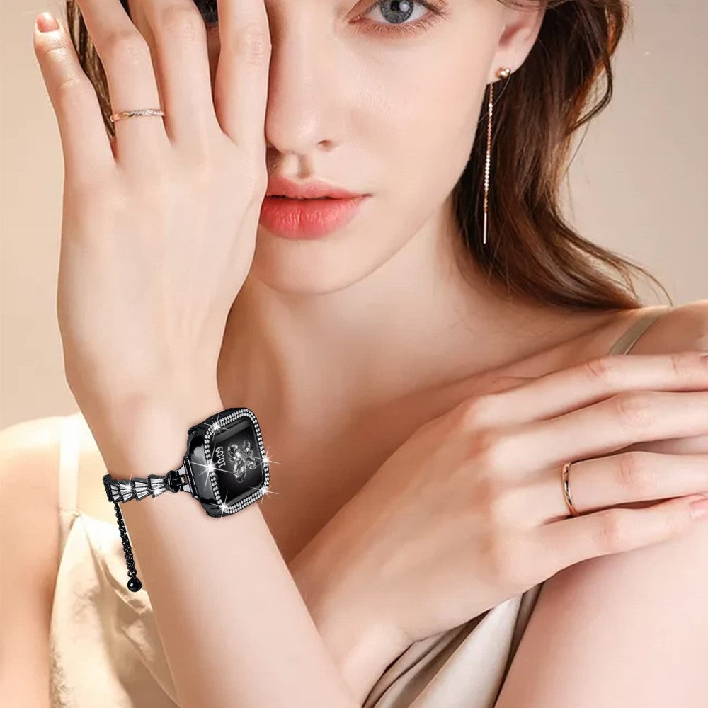 Helt vildt godt Universal Apple Metal og Rhinsten Rem - Sort#serie_2