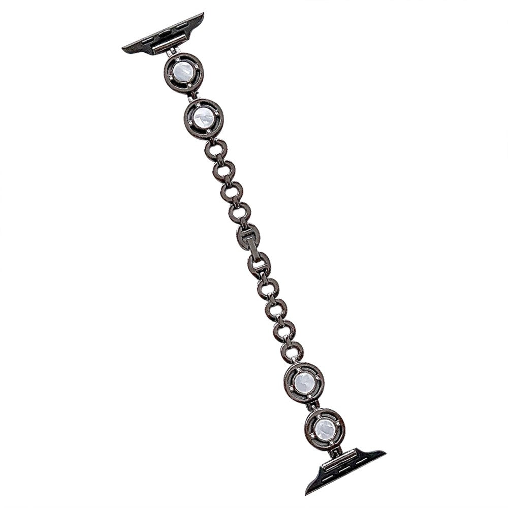 Super Sejt Metal Universal Rem passer til Apple Smartwatch - Sort#serie_3