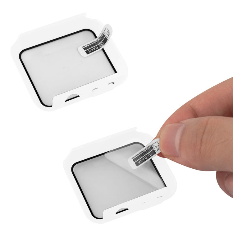 Fint Universal Apple Cover med Skærmbeskytter i Plastik og Hærdet Glas - Hvid#serie_9