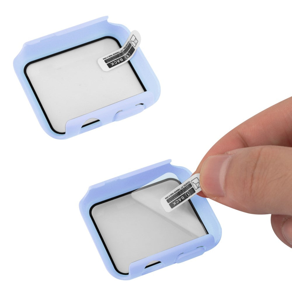 Meget Godt Universal Apple Cover med Skærmbeskytter i Plastik og Hærdet Glas - Lilla#serie_10