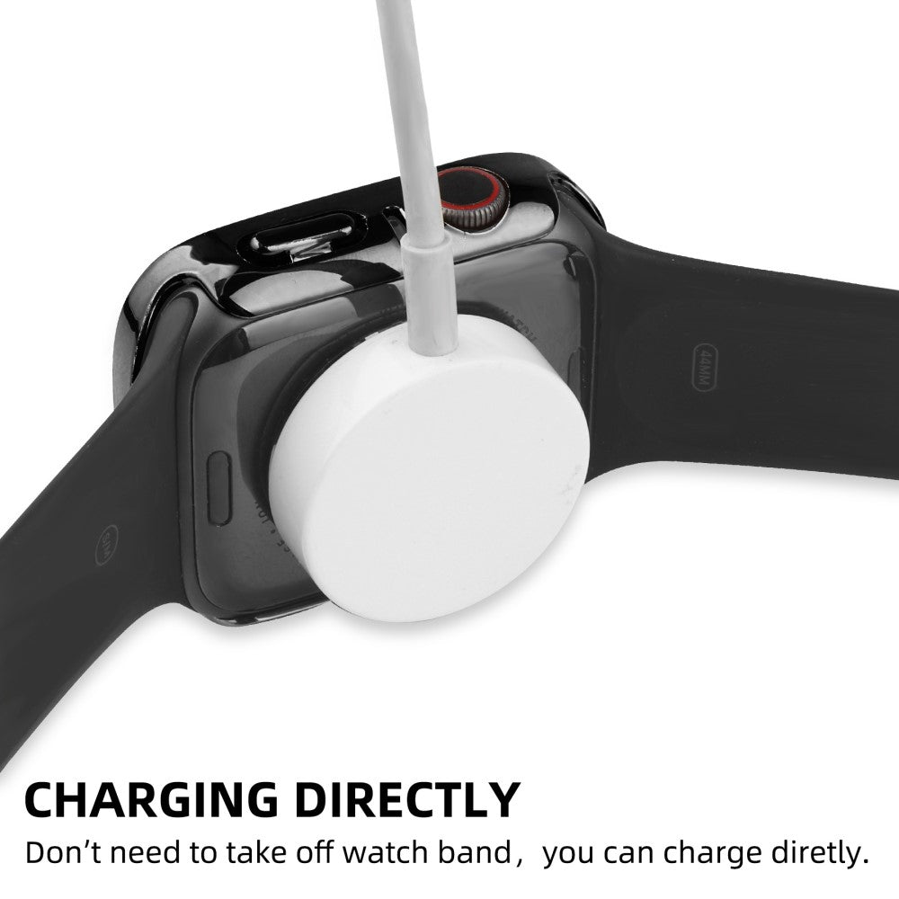 Mega Fint Universal Apple Cover med Skærmbeskytter i Plastik, Rhinsten og Hærdet Glas - Sort#serie_1