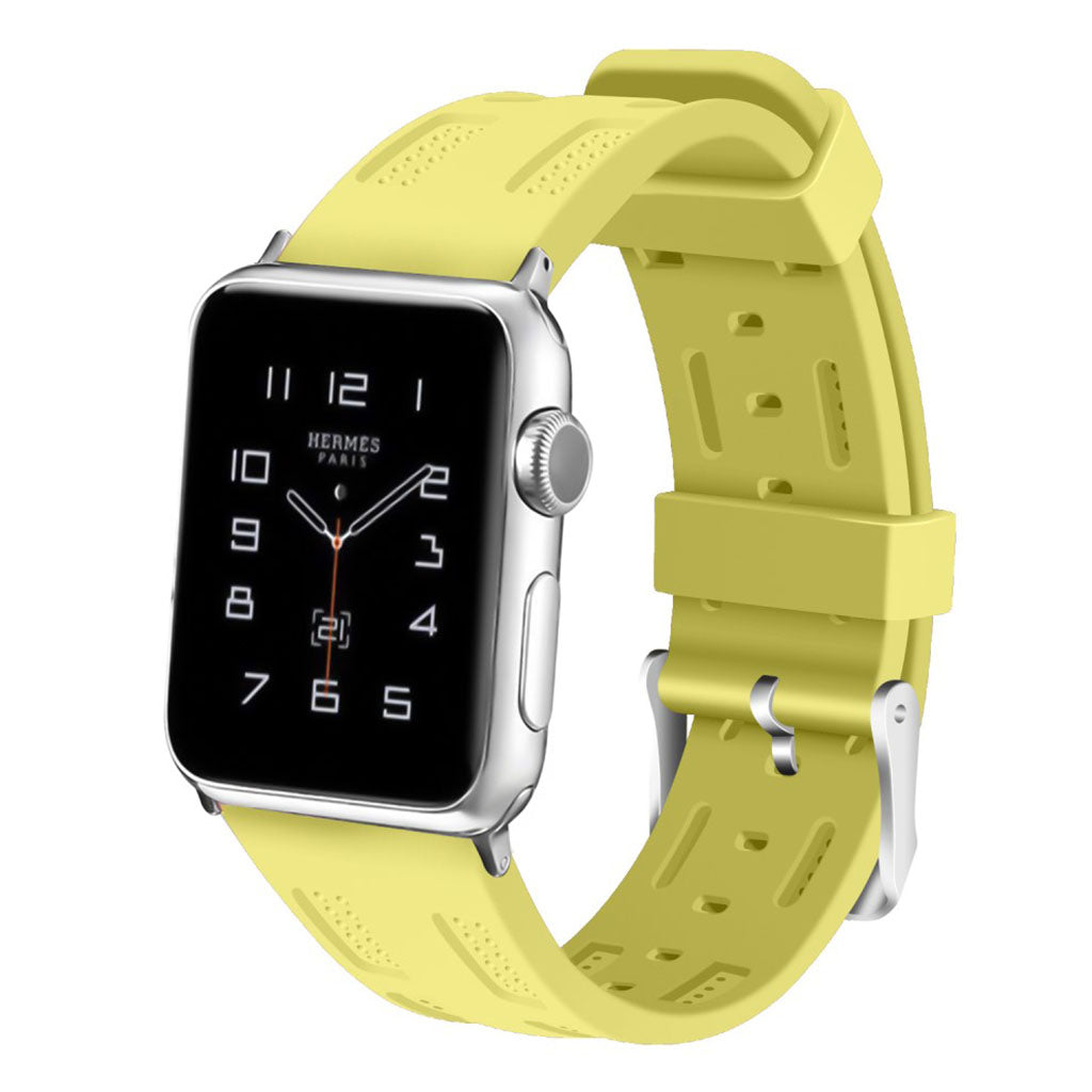 Meget komfortabel Apple Watch Series 1-3 38mm Silikone Rem - GrΓΈn#serie_2