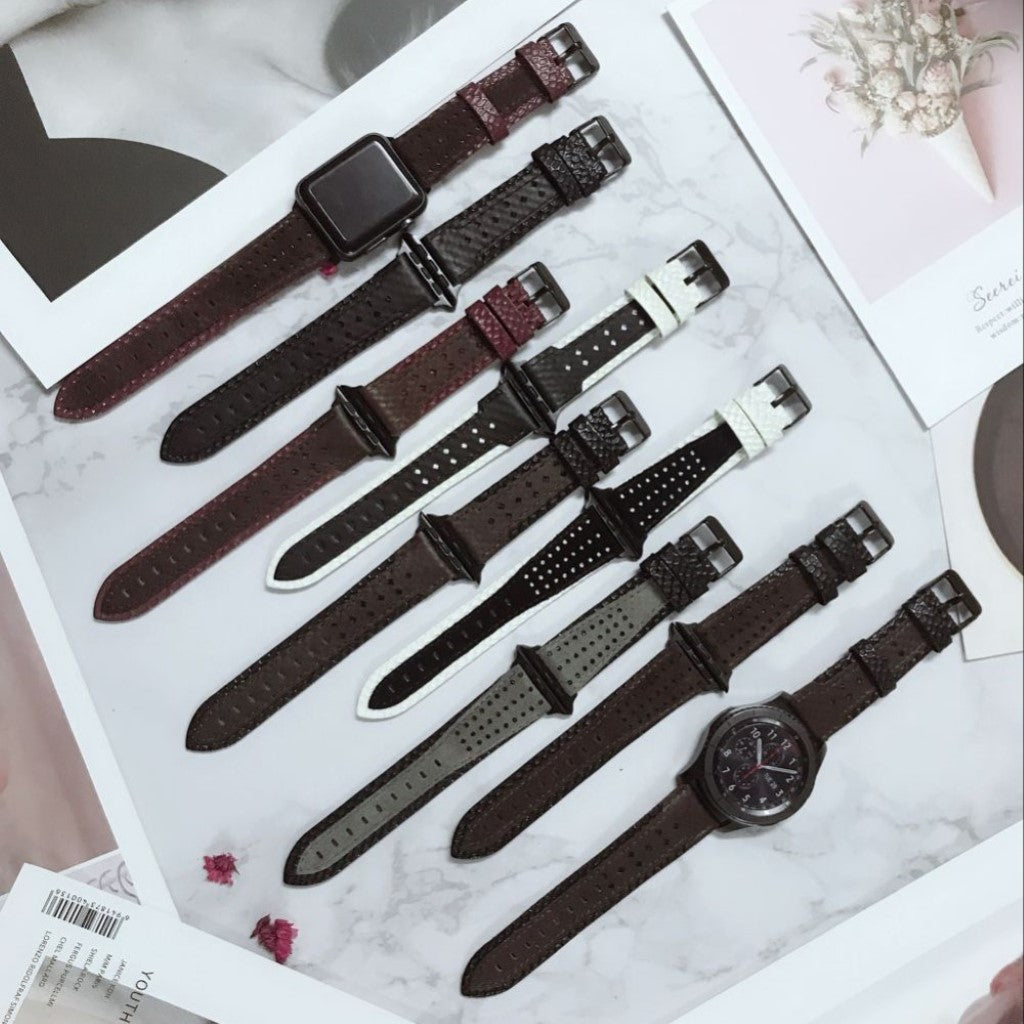 Super flot Apple Watch Series 4 40mm Ægte læder Rem - Flerfarvet#serie_3