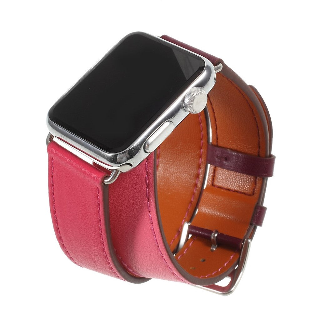 Mega skøn Apple Watch Series 4 40mm Ægte læder Rem - Pink#serie_1