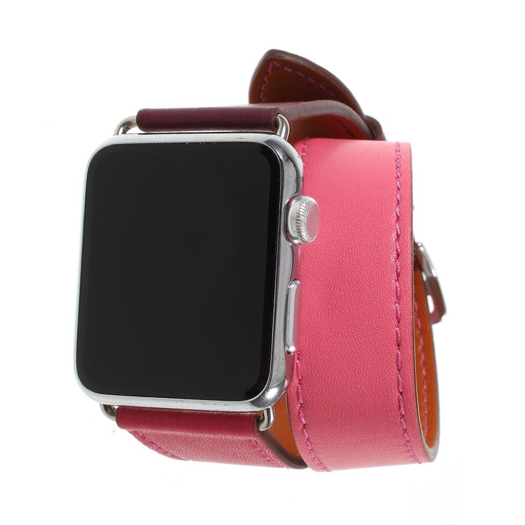 Mega skøn Apple Watch Series 4 40mm Ægte læder Rem - Pink#serie_1