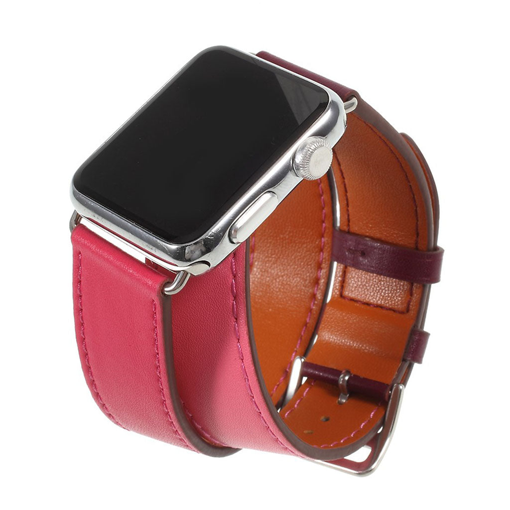 Mega skΓΈn Apple Watch Series 4 40mm Γgte lΓ¦der Rem - Pink#serie_1