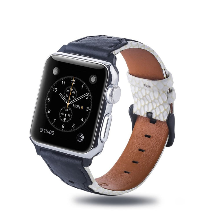 Super flot Apple Watch Series 4 40mm Ægte læder Rem - Flerfarvet#serie_3