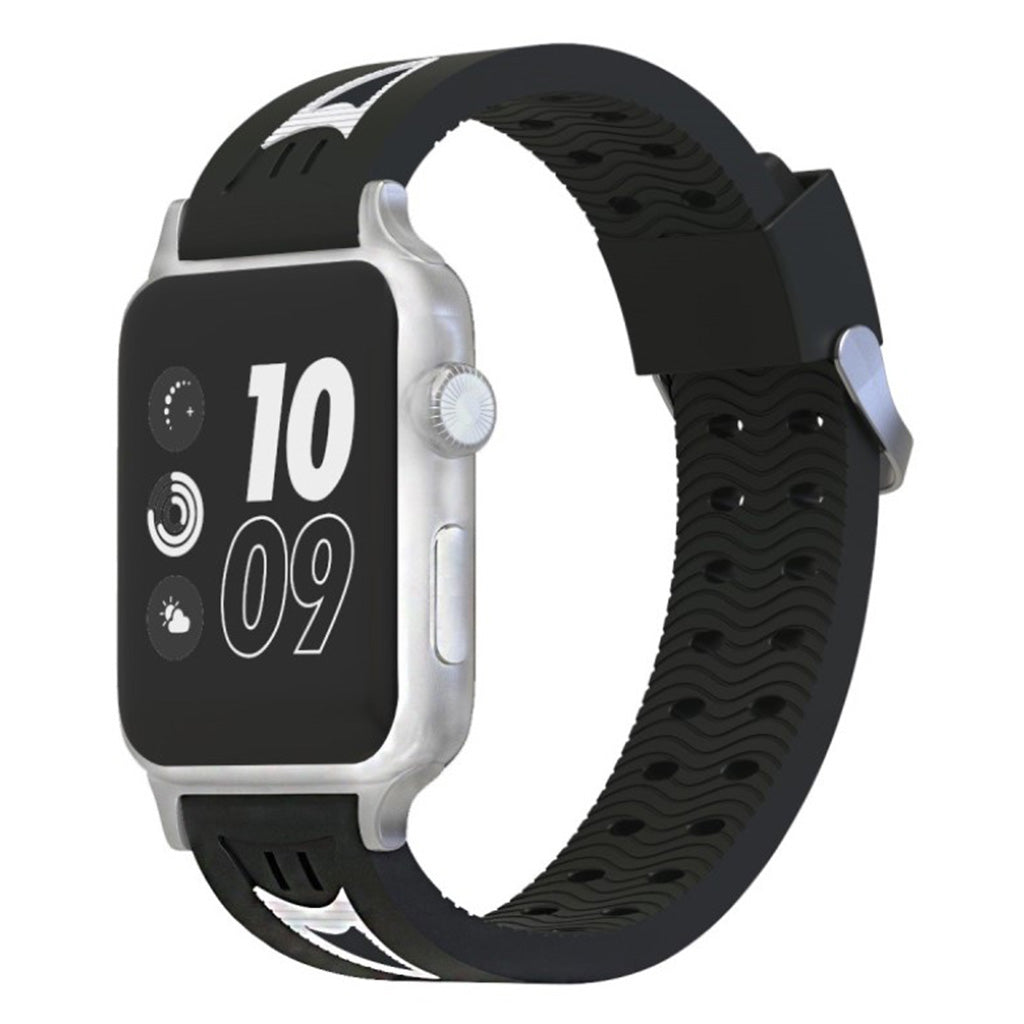 Meget kΓΈnt Apple Watch Series 4 40mm Silikone Rem - Sort#serie_1