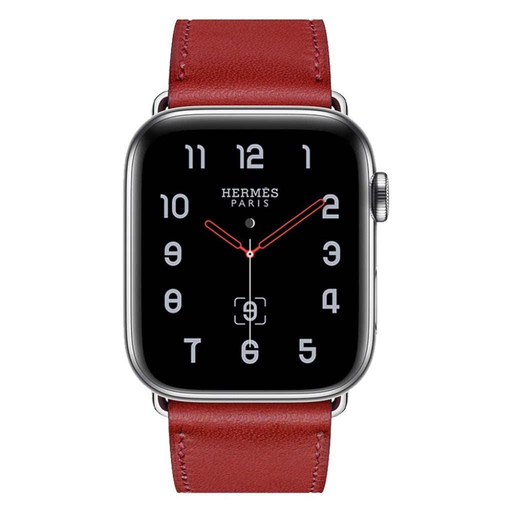 Vildt fantastisk Apple Watch Series 4 40mm Ægte læder Rem - Rød#serie_2