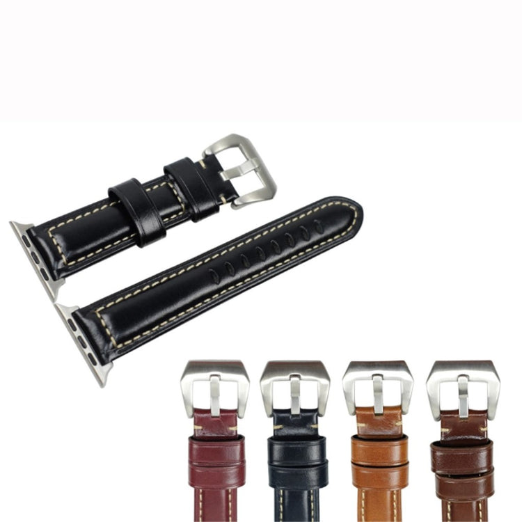 Mega holdbart Apple Watch Series 4 40mm Ægte læder Rem - Brun#serie_4