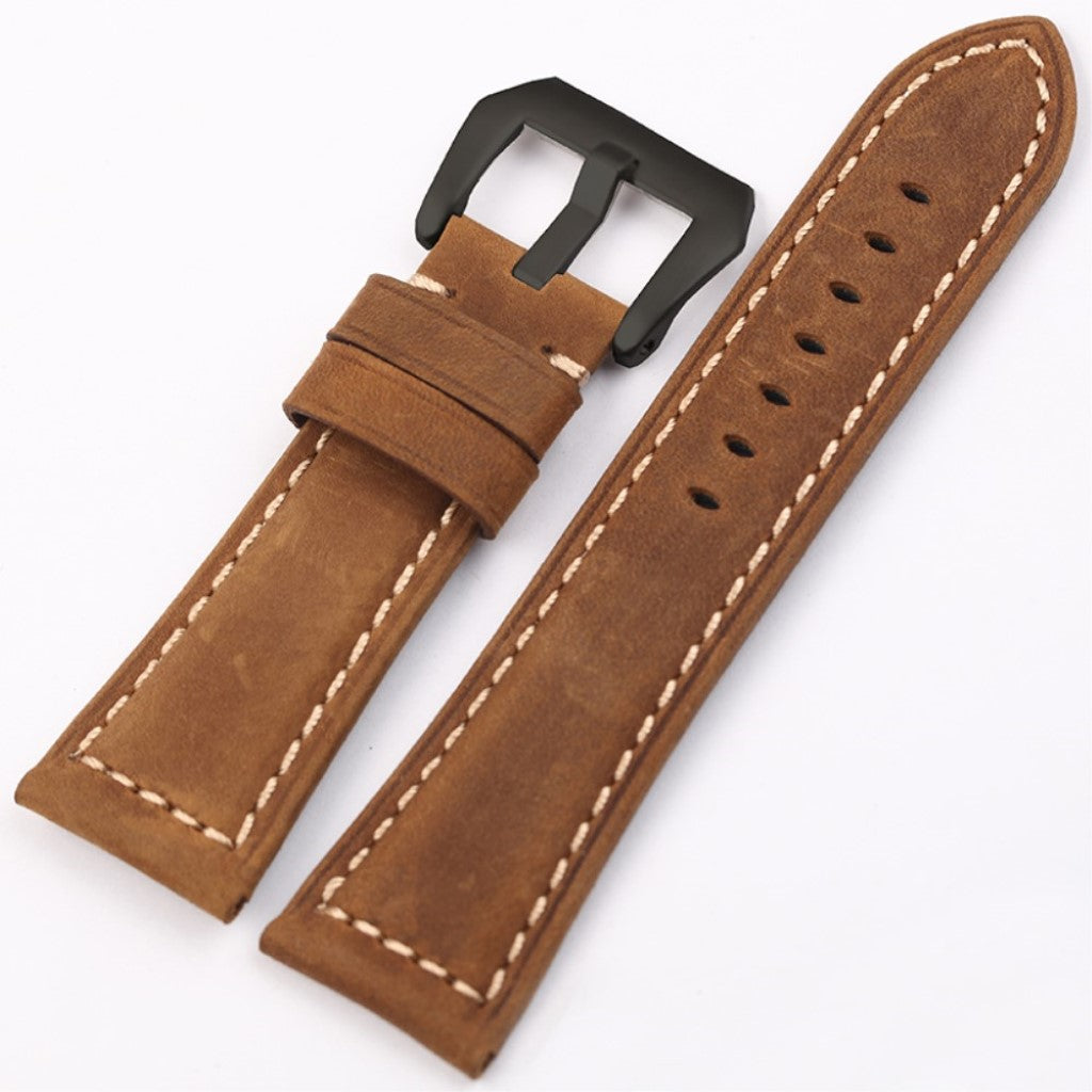 Mega nydelig Apple Watch Series 4 40mm Ægte læder Rem - Brun#serie_3