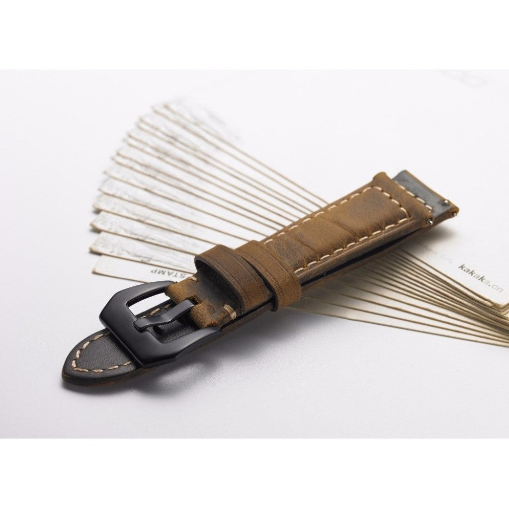 Mega nydelig Apple Watch Series 4 40mm Ægte læder Rem - Brun#serie_3