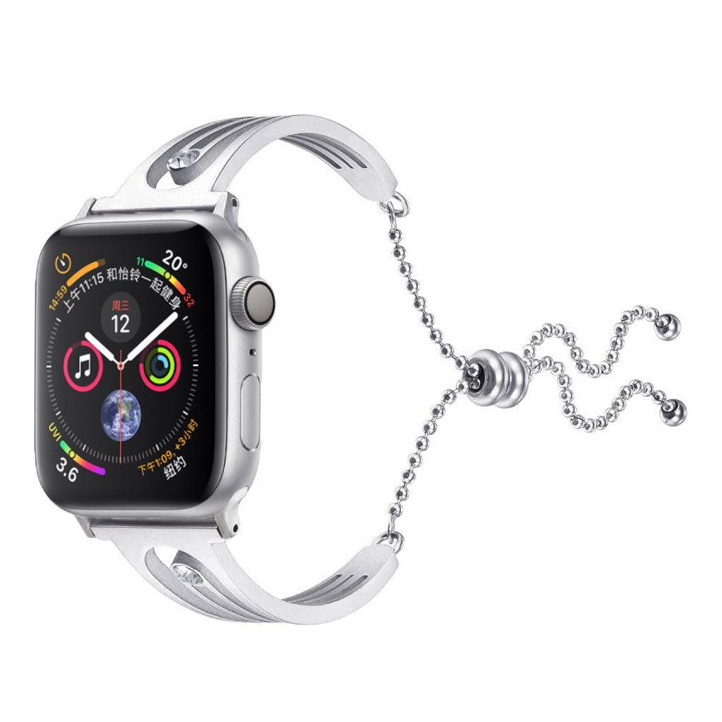 Super godt Apple Watch Series 4 40mm Metal og Rhinsten Rem - SΓΈlv#serie_078