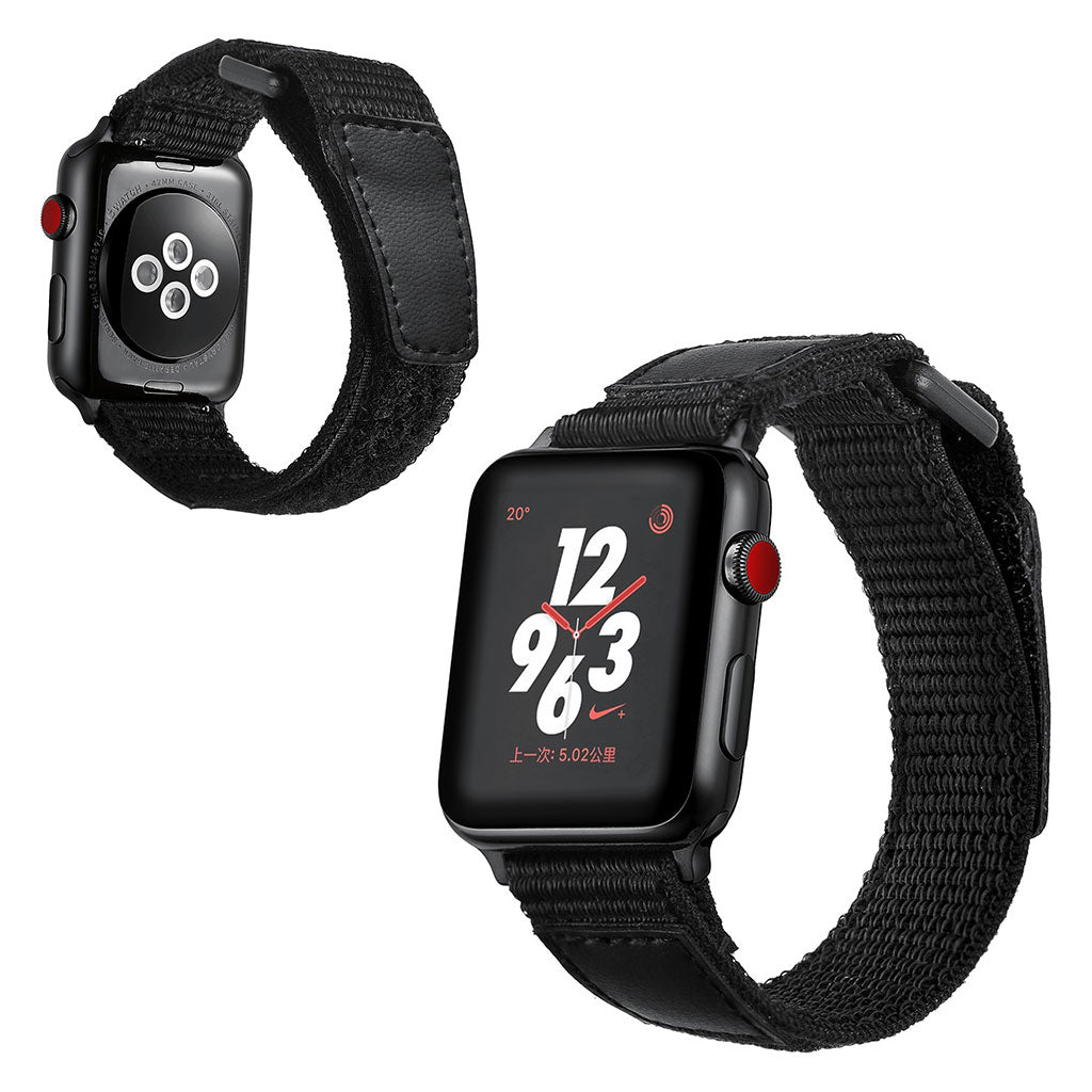 SkΓΈn Apple Watch Series 5 40mm / Apple Watch 40mm Nylon Rem - Sort#serie_047