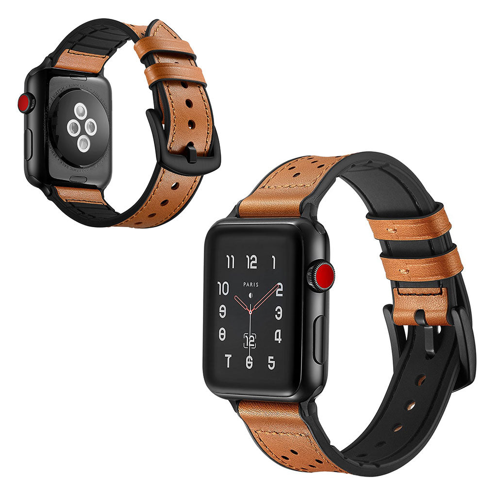 Apple Watch Series 5 40mm / Apple Watch 40mm Γgte lΓ¦der Rem - Brun#serie_1