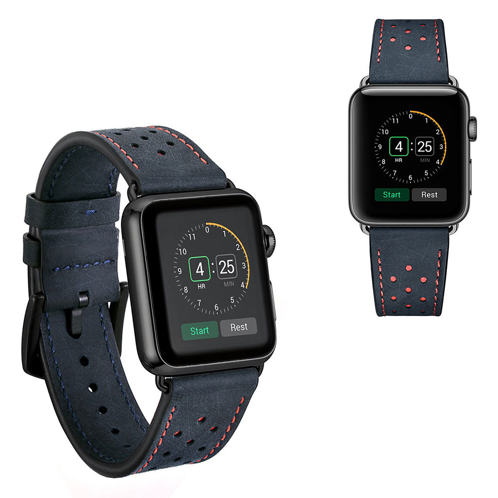 Apple Watch Series 5 40mm / Apple Watch 40mm Γgte lΓ¦der Rem - BlΓ₯#serie_1