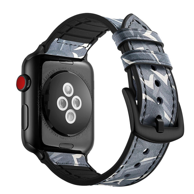 Apple Watch Series 5 40mm / Apple Watch 40mm Ægte læder Rem - Blå#serie_1