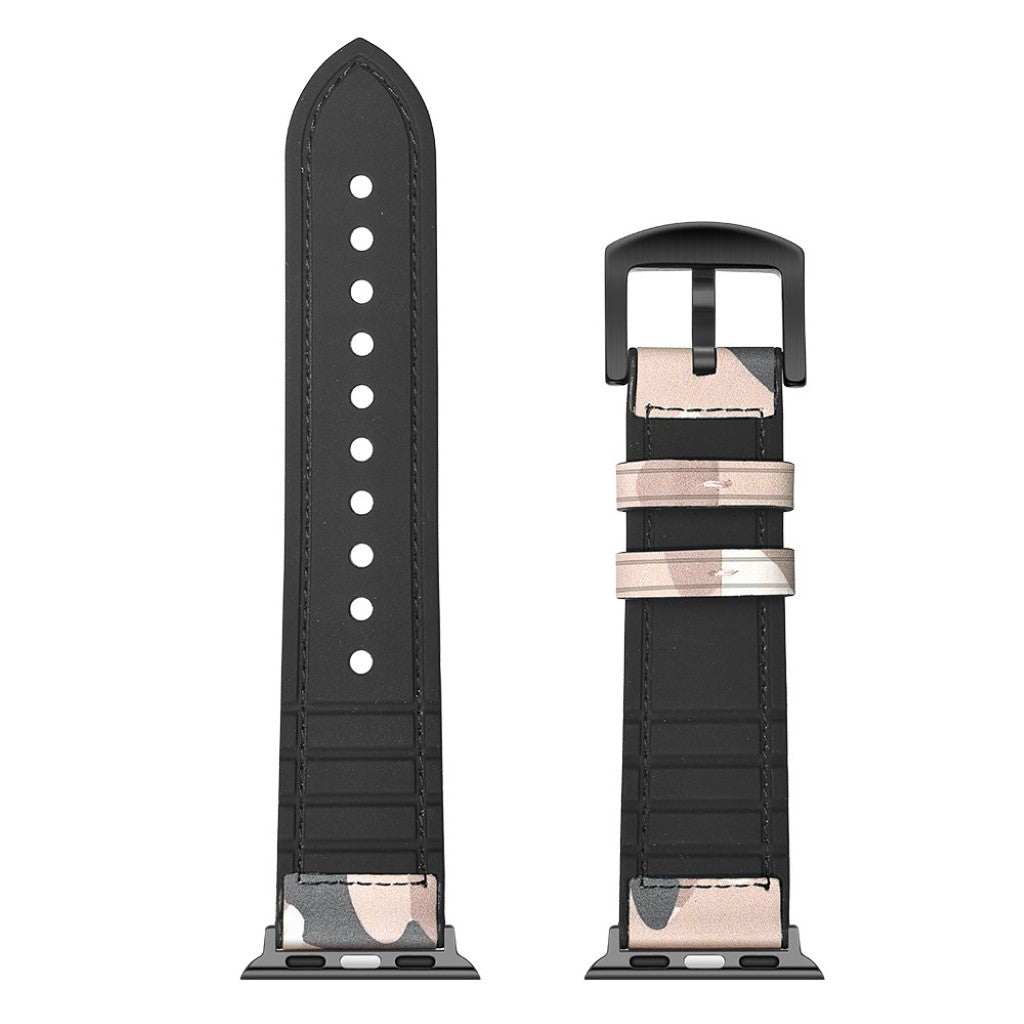 Apple Watch Series 5 40mm / Apple Watch 40mm Ægte læder Rem - Brun#serie_2