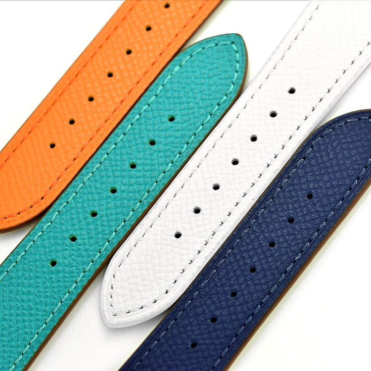 Apple Watch Series 5 40mm / Apple Watch 40mm Ægte læder Rem - Grøn#serie_1