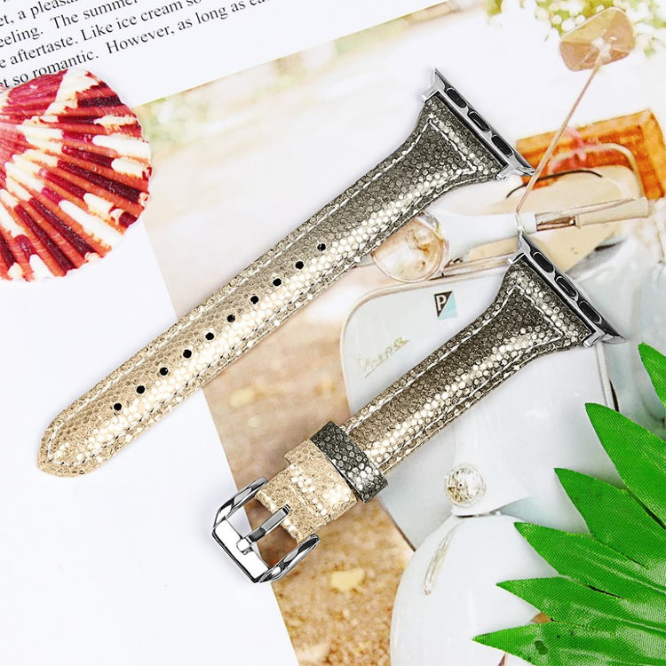 Apple Watch Series 5 40mm / Apple Watch 40mm Ægte læder Rem - Flerfarvet#serie_1