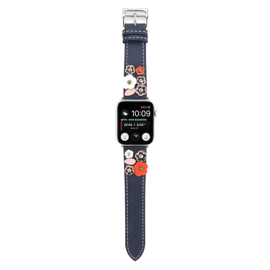 Apple Watch Series 5 40mm / Apple Watch 40mm Ægte læder Rem - Flerfarvet#serie_4