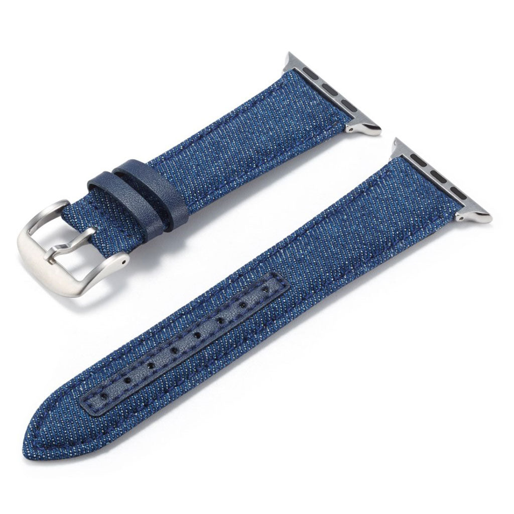 Kønt Apple Watch Series 5 40mm / Apple Watch 40mm Nylon Rem - Blå#serie_2