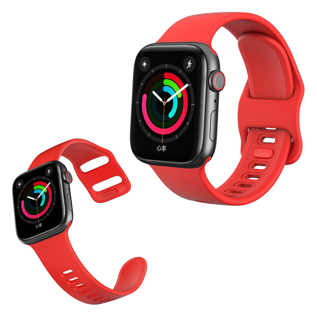 Apple Watch Series 5 40mm / Apple Watch 40mm Silikone Rem - Rød#serie_4
