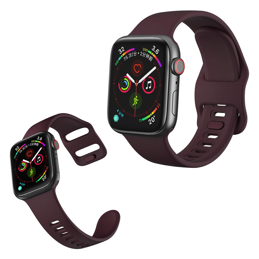 Apple Watch Series 5 40mm / Apple Watch 40mm Silikone Rem - Brun#serie_6