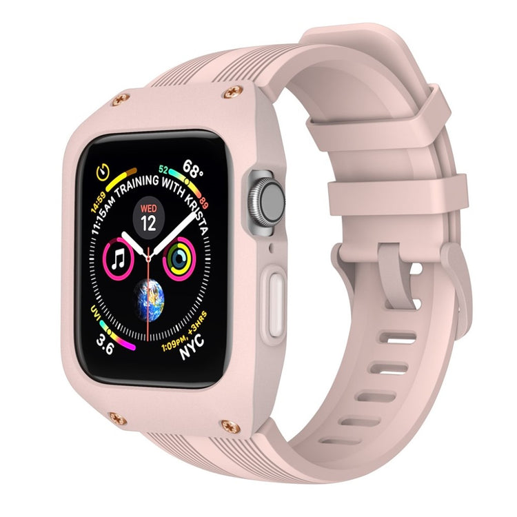 Apple Watch Series 5 40mm / Apple Watch 40mm Silikone Rem - Pink#serie_3