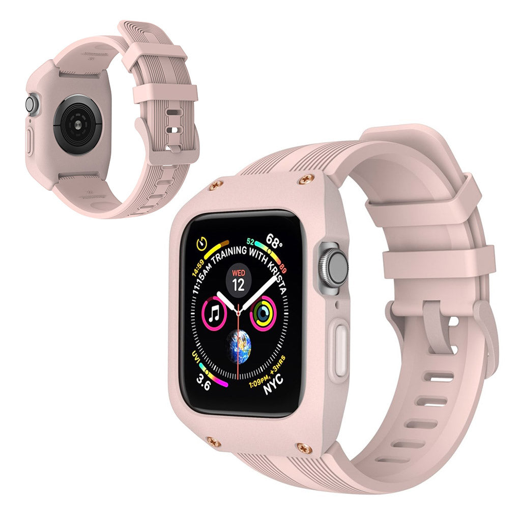Apple Watch Series 5 40mm / Apple Watch 40mm Silikone Rem - Pink#serie_3