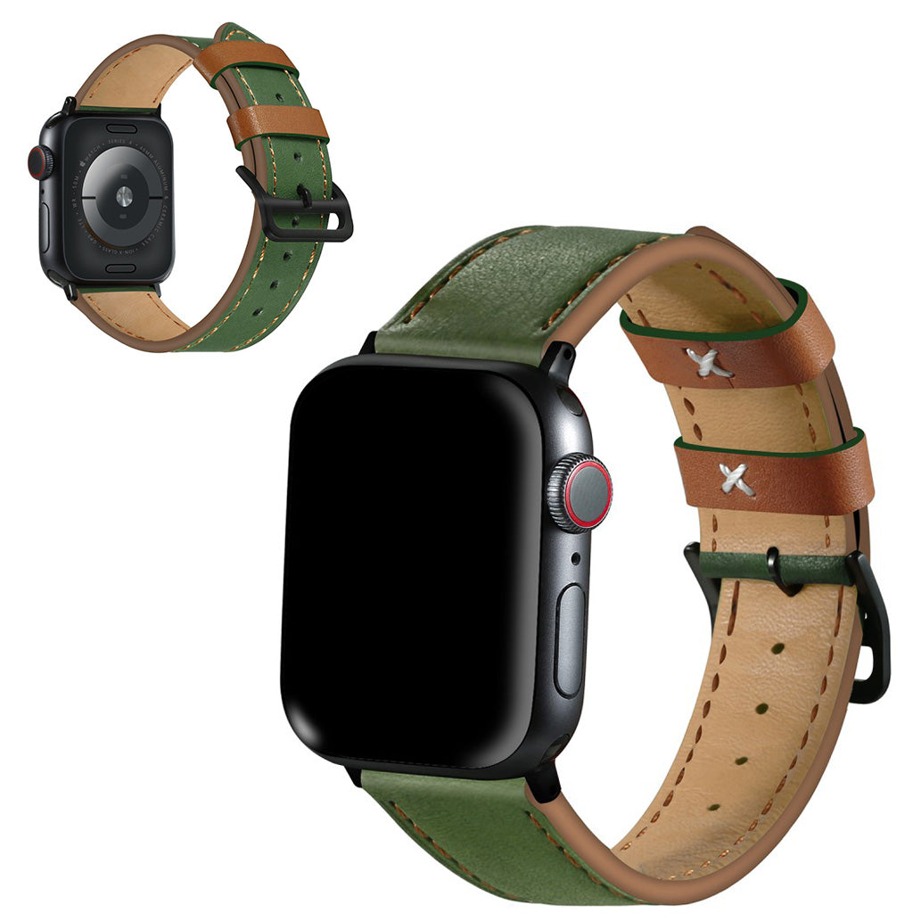 Apple Watch Series 5 40mm / Apple Watch 40mm Γgte lΓ¦der Rem - GrΓΈn#serie_1
