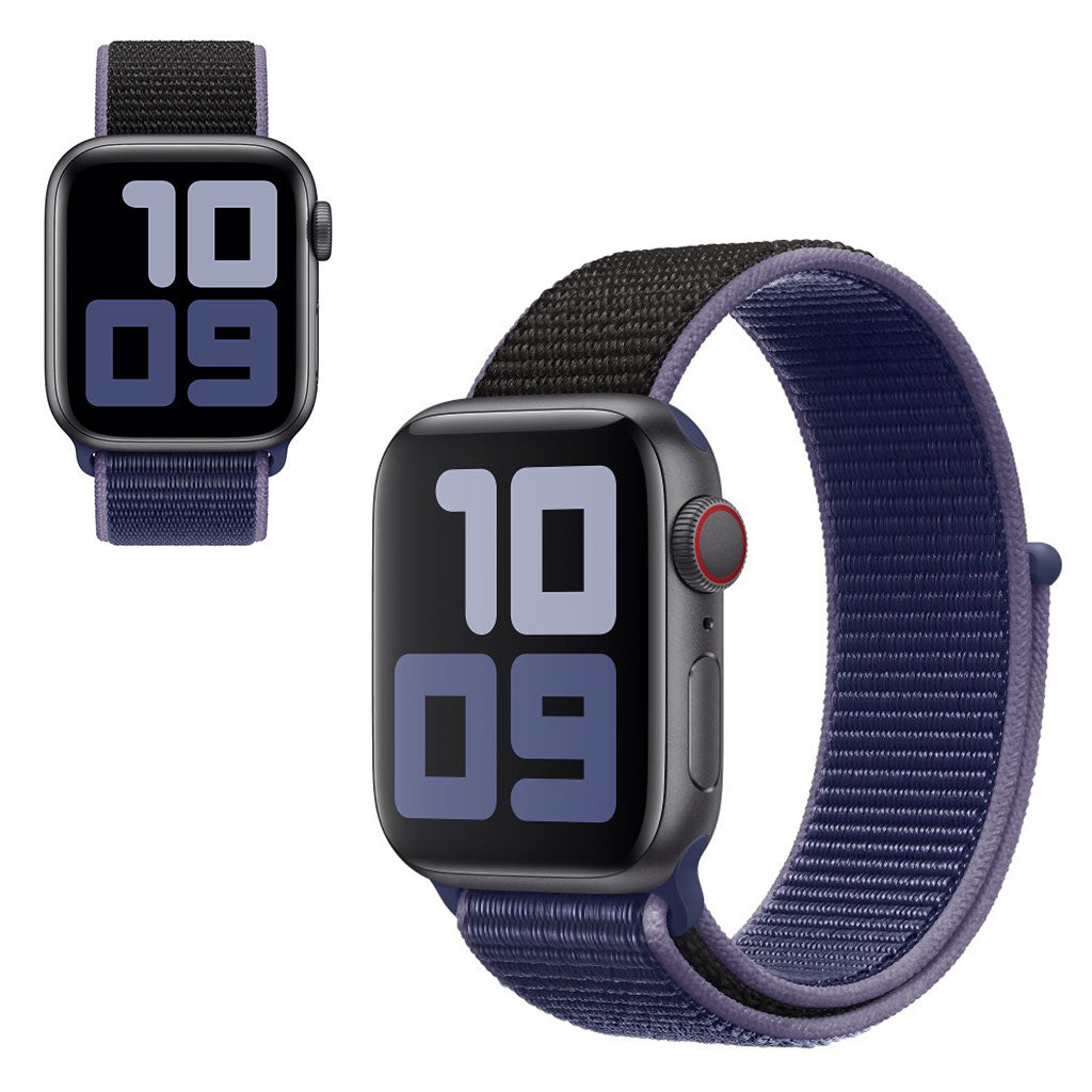 Super elegant Apple Watch Series 5 40mm Nylon Rem - BlΓ₯#serie_1
