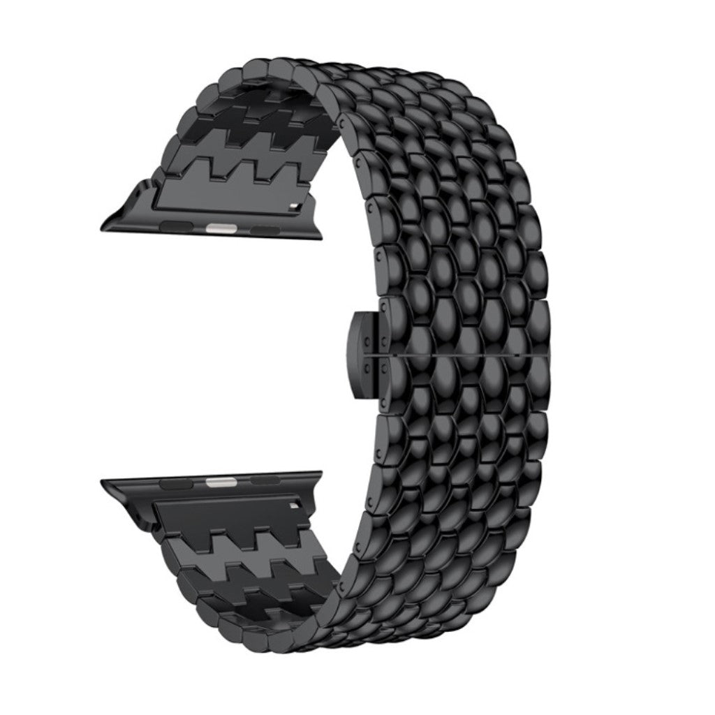 Smuk Apple Watch Series 5 40mm / Apple Watch 40mm Metal Rem - Sort#serie_1