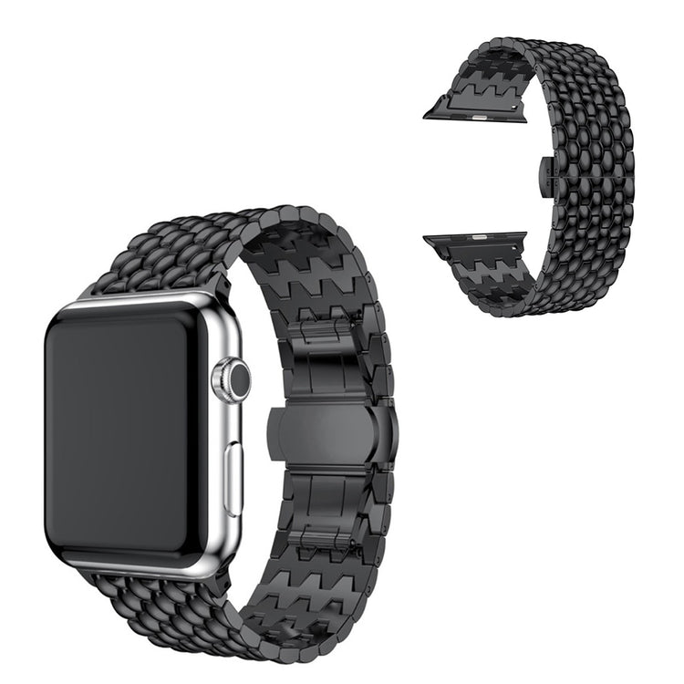 Smuk Apple Watch Series 5 40mm / Apple Watch 40mm Metal Rem - Sort#serie_1