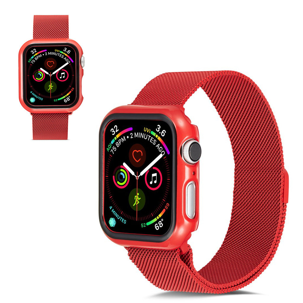 Rigtigt Godt Apple Watch Series 5 40mm / Apple Watch 40mm Plastik Cover - RΓΈd#serie_3